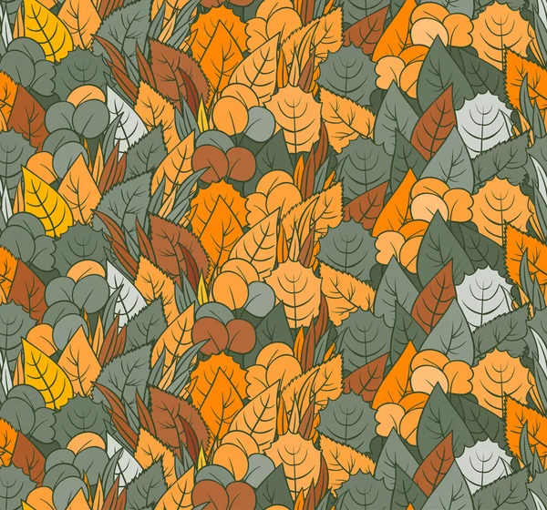 Feuilles d'automne, Fond naturel vectoriel . — Image vectorielle