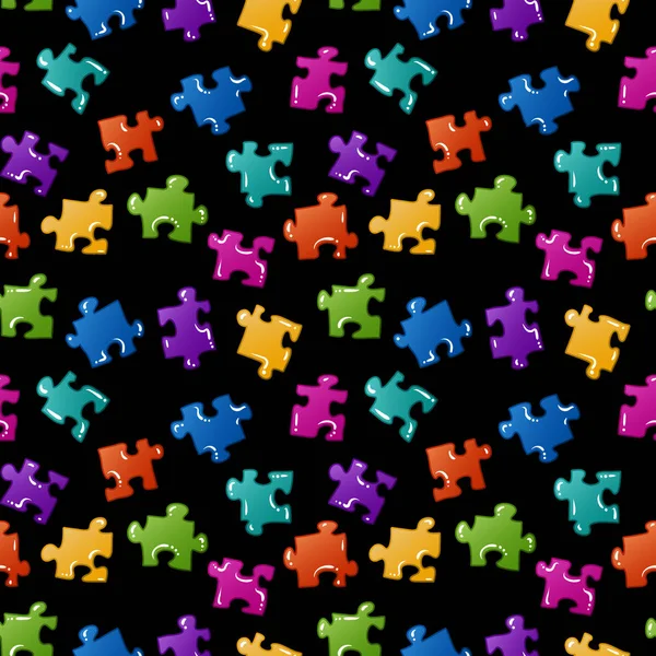 Nahtlose Farbpuzzles Hintergrund lizenzfreie Stockillustrationen