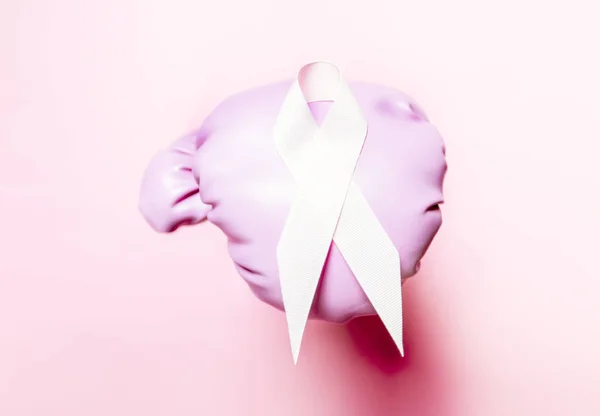 Boxeo grove sobre rosa fondo lucha por el cáncer —  Fotos de Stock