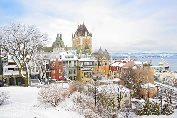Storico castello Frontenac a Quebec City — Foto Stock