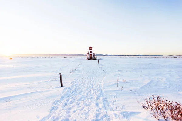 冬の灯台 — ストック写真