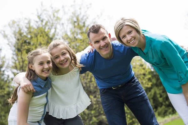 Family together outside — Stock Photo, Image