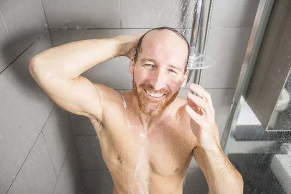 Handsome man in shower — Stock Photo, Image