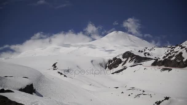 Desfasamento temporal da montanha Elbrus — Vídeo de Stock