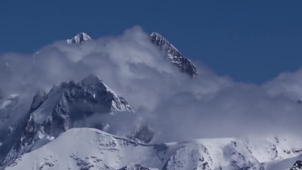 겨울 구름 timelapse — 비디오
