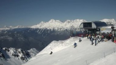 Monte Rosa Khutor üzerinde Kayak