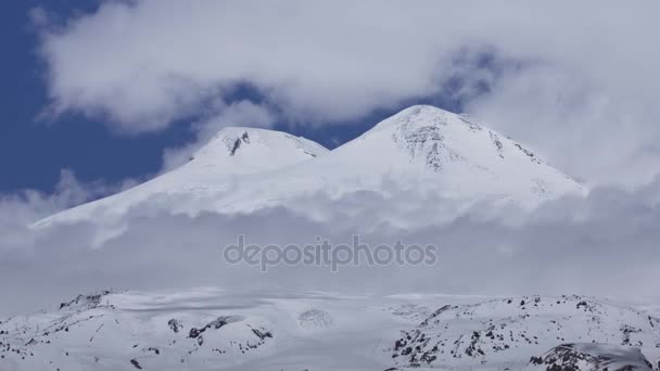 Time-lapse di Elbrus 4K — Video Stock