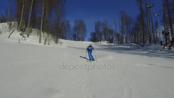 Горнолыжный курорт Сочи — стоковое видео