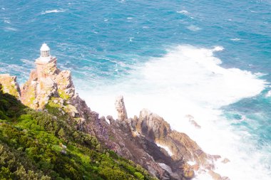 Cape Point deniz feneri Güney Afrika görünümünü