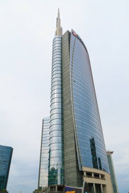 Milan, İtalya, Finans Merkezi Görünümü