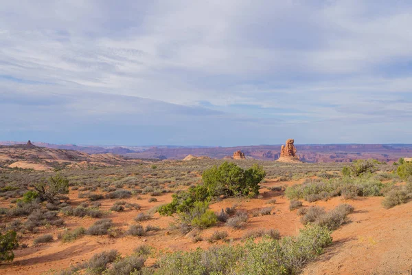 Panorama del Parque Nacional Arches, Utah. Estados Unidos — Foto de Stock