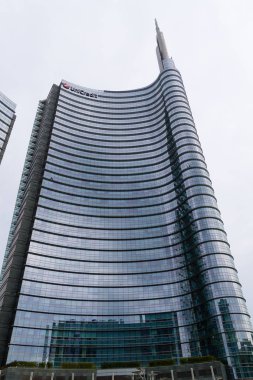 Milan, İtalya, Finans Merkezi Görünümü
