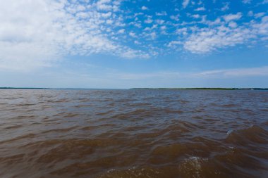 Toplantı suları. Brezilyalı nehirler izdiham Manaus dan