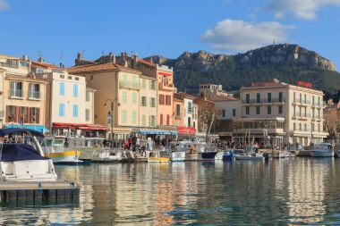 Cassis bağlantı noktası gün görünümü, Fransa