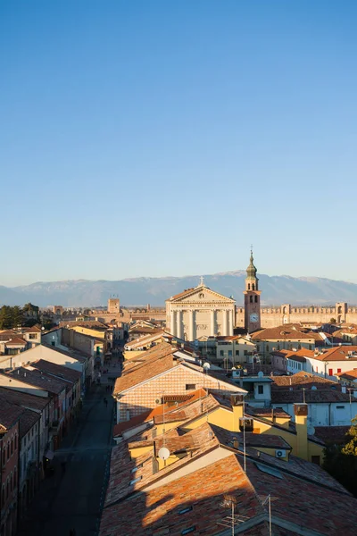 Vista de Cittadella, cidade murada na Itália — Fotografia de Stock