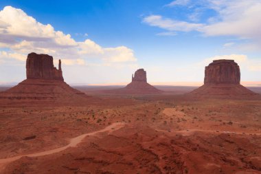 Anıt vadi panorama, Arizona ABD