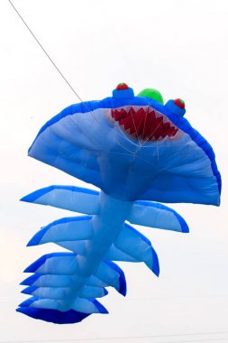 Uçuyor mavi uçurtma