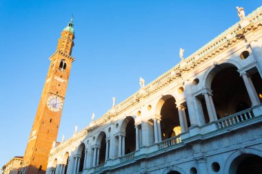 Palladian Bazilikası görünümü, Vicenza, İtalya