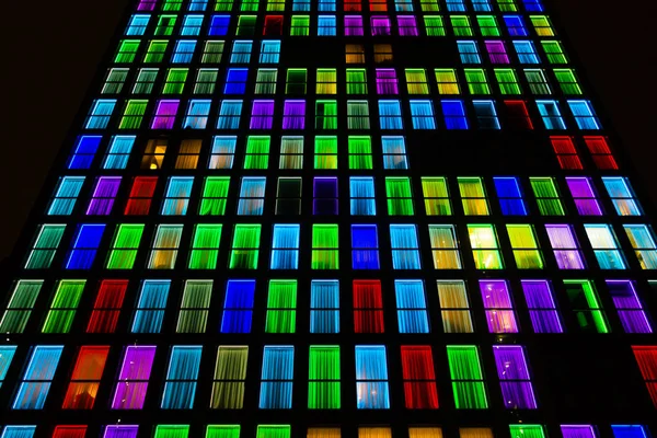 Renkli windows doku. Neon ışık arka plan