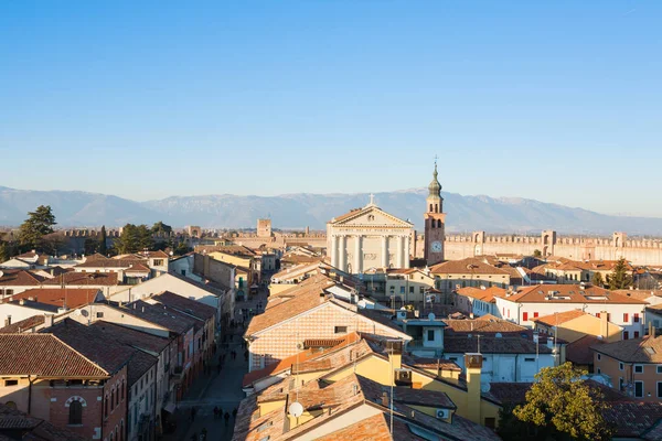 Veduta di Cittadella, città murata in Italia — Foto Stock