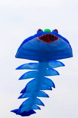 Uçuyor mavi uçurtma