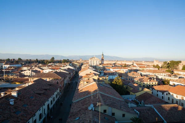 Vista de Cittadella, cidade murada na Itália — Fotografia de Stock