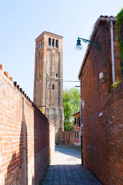 Murano kyrkans klocktorn, Venedig — Stockfoto