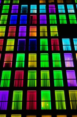 Renkli windows doku. Neon ışık arka plan