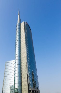 Milan, İtalya, Finans Merkezi Görünümü