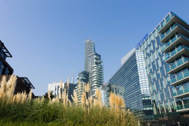 Milan, İtalya, Finans Merkezi Görünümü