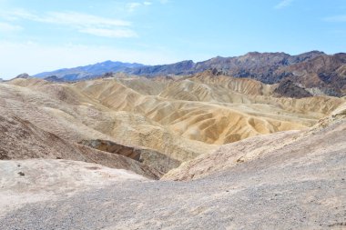 Görünüm Zabriskie noktası, Kaliforniya, ABD.