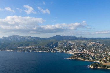 Cassis görünümü Cape Canaille üst, Fransa