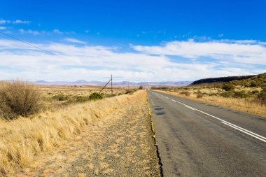 Perspektif yol üzerinden turuncu Free State, Güney Afrika
