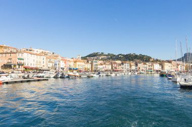 Cassis bağlantı noktası gün görünümü, Fransa