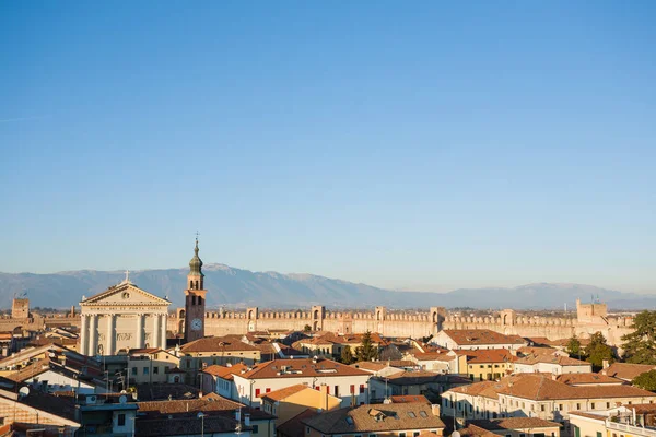 Vista de Cittadella, cidade murada na Itália — Fotografia de Stock