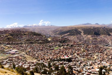 La Paz view from El Alto,Bolivia