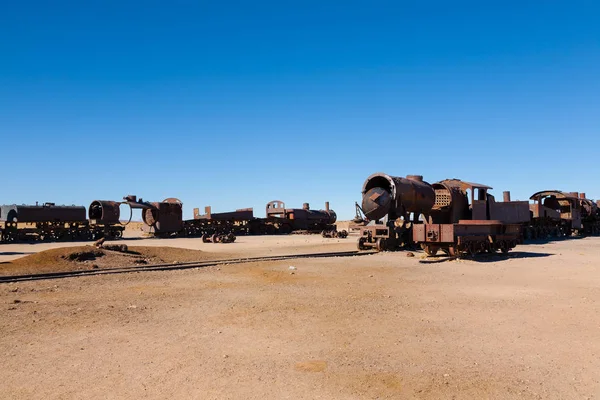 Cemetery trains Uyuni, Bolivia — Stock Photo, Image