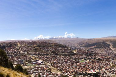 La Paz view from El Alto,Bolivia