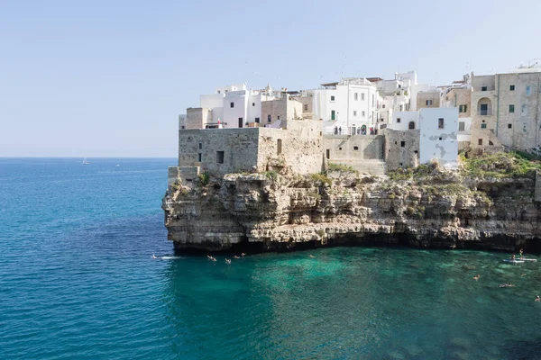 Polignano a mare widok, Apulia, Włochy — Zdjęcie stockowe