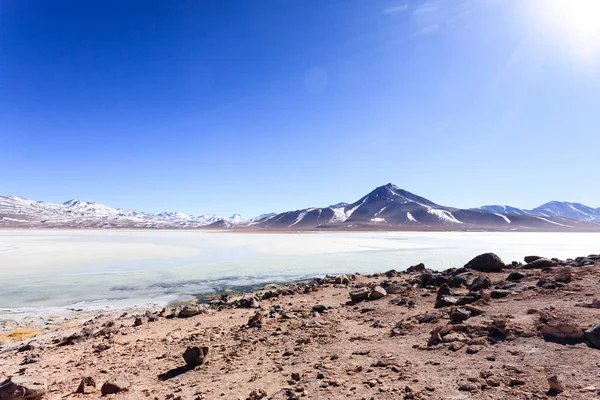 Laguna Blanca landscape,Bolivia — Stock Photo, Image