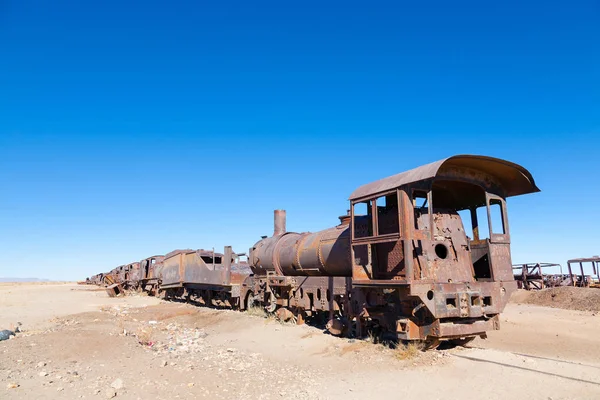 Cemetery trains Uyuni, Bolivia — Stock Photo, Image