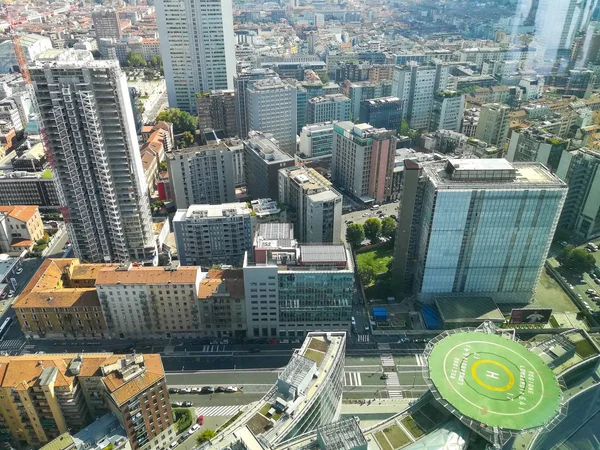 Vista aerea di Milano. Milano città, Italia — Foto Stock