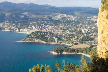 Cassis görünümü Cape Canaille üst, Fransa