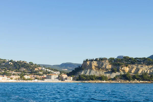 Vista de día del puerto de Cassis, Francia — Foto de Stock