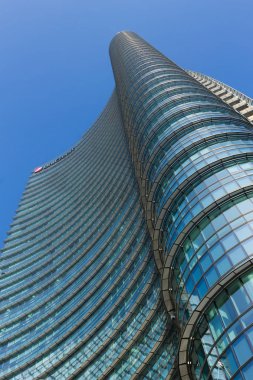Milan, İtalya, Finans Merkezi Görünümü