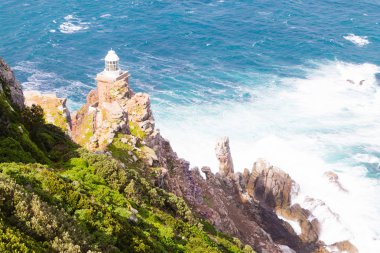 Cape Point deniz feneri Güney Afrika görünümünü