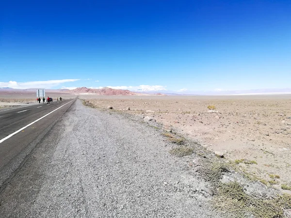 Road to flamingo natural reserve, Chile