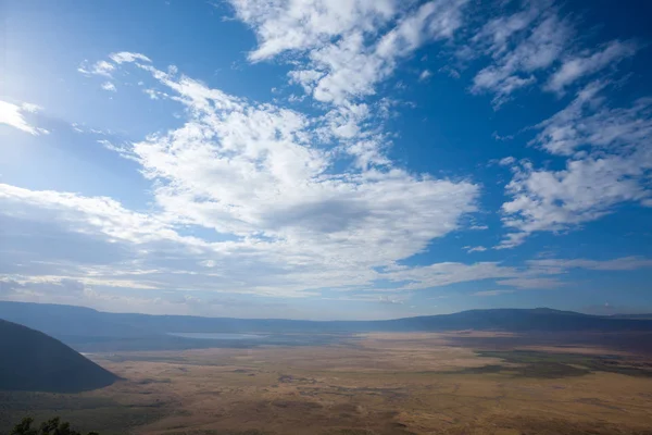 Ngorongoro Conservation Area aerial view, Tanzania, Africa — Stock Photo, Image