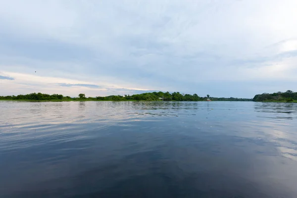 Panoráma az Amazonas-esőerdő, brazil vizes terület. — Stock Fotó