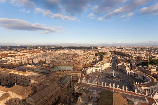 Saint Peter square aerial view, Vatican city